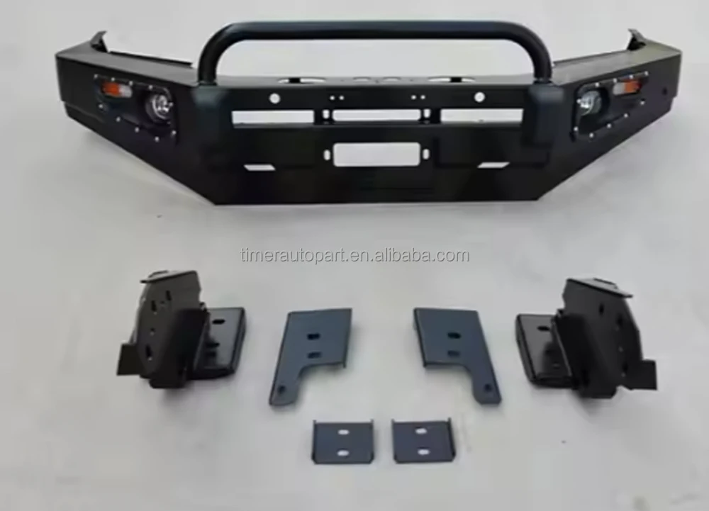 Parachoques delantero de acero todoterreno 4wd LC100 con luces LED para Lc100 Land Cruiser 100 Series