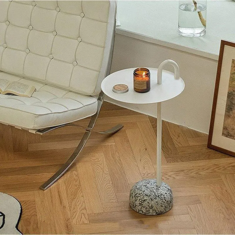 Mesas de centro nórdicas con Base de mármol para sala de estar, mesa de té de lujo, mesas laterales creativas portátiles, diseño de decoración de