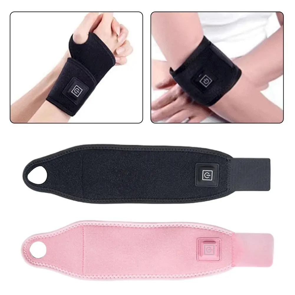 

New 1pcs Hand heating wristband Support Brace Wrap Heated Relief Compression Pain Band Belt Warmer Wristband Sanitizer Hand U4M0