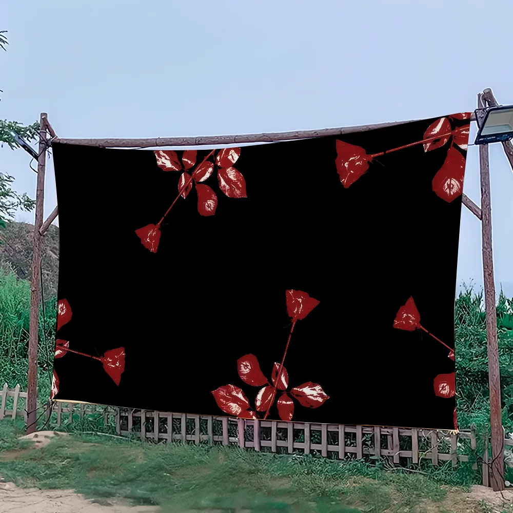 الفرقة D-DepecheS M-وضع العلم للتخييم في الهواء الطلق بار نزهة ديكور منزلي للحفلات الحلي راية