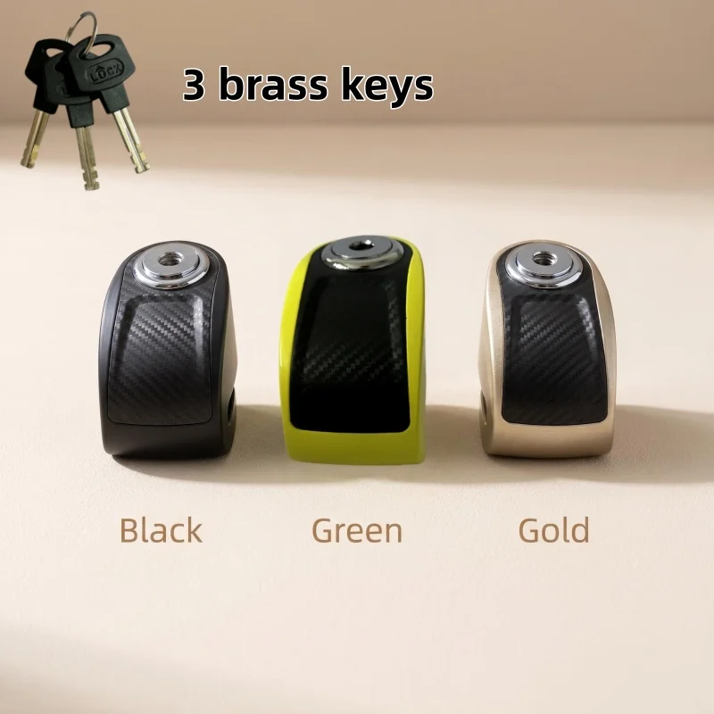Falante Zinc Alloy Motorcycle Disc Lock For Bicycle Mountain Bike Stroller Scooter Brake Disc with Three Brass Keys