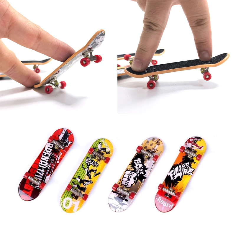 1/3PCS Mini Finger Skateboard Toys Creative Scooter Fingertip Fingerboards Alloy+Plastic Skate Board Toys for Kids Boys Gifts