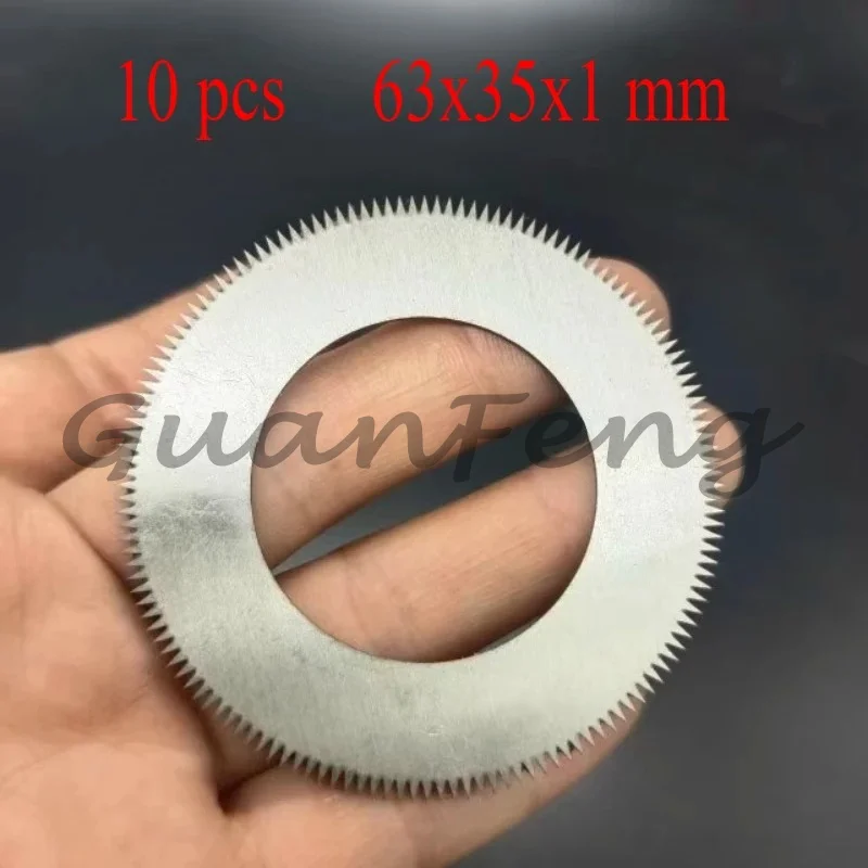 63X35x1mm round tooth laminating machine tooth piece