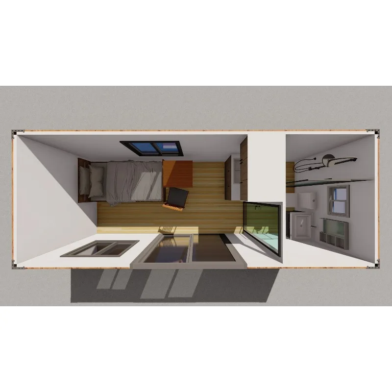 YG Customized Light Steel Foldable Tiny Home Customized 40ft Expandable Prefab Container House Hurricane Proof 3 Bedroom Modular