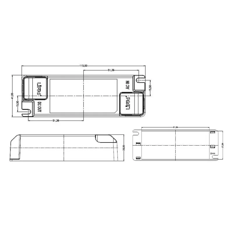 Lifud Flicker free LED Driver 33-40V 28W 30W 700mA 750mA LF-GIF030YS LED Power Supply Transformer Indoor LED Light Driver