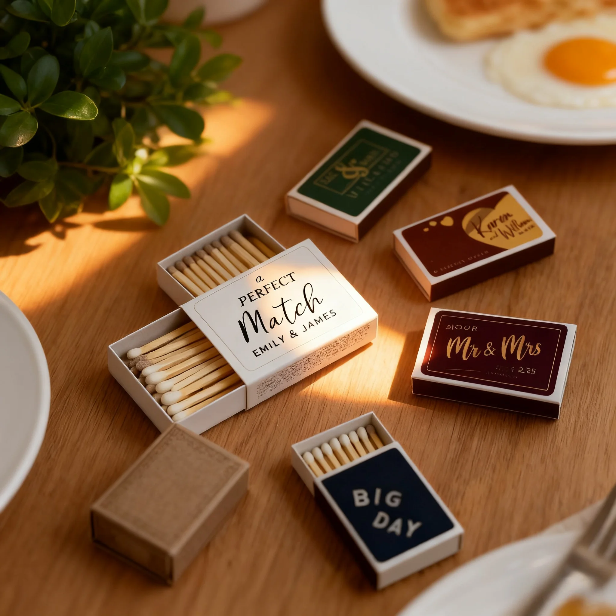 Personalized Matchbox Label Stickers Are Suitable for Events, Gatherings, Weddings, Birthdays, and Commercial Promotions