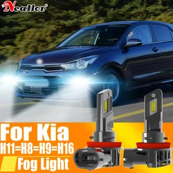 2x H11 H8 Led Fog Lights Headlight Canbus H16 H9 Car Bulb Driving Running Lamp 12v 55w For Kia Rio 3 Sorento Ceed Soul Sportage