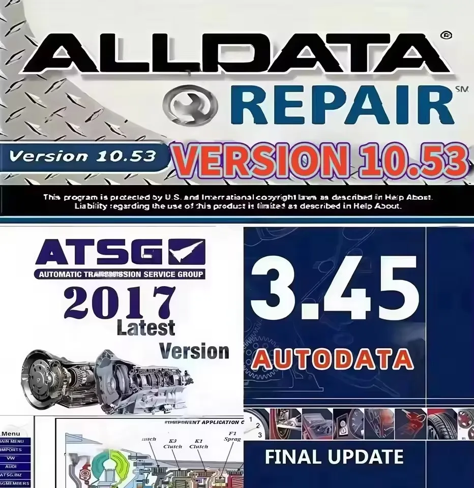 

2025 selling combination Alldata Repair 10.53 All Data Automotive Tech Latest Offline Software Autodata 3.45 atsg 2017