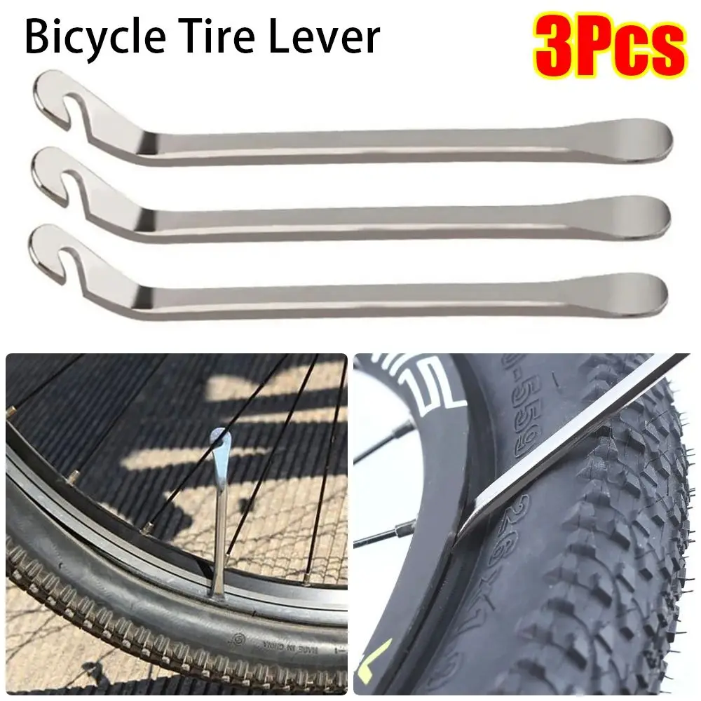 3pcs פלדה חדש אופניים tyre ידית 12 ס 