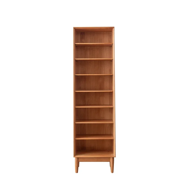 

YY Solid Wood Bookshelf Children's Bookcase Living Room Floor Integrated Wall Simple Rack