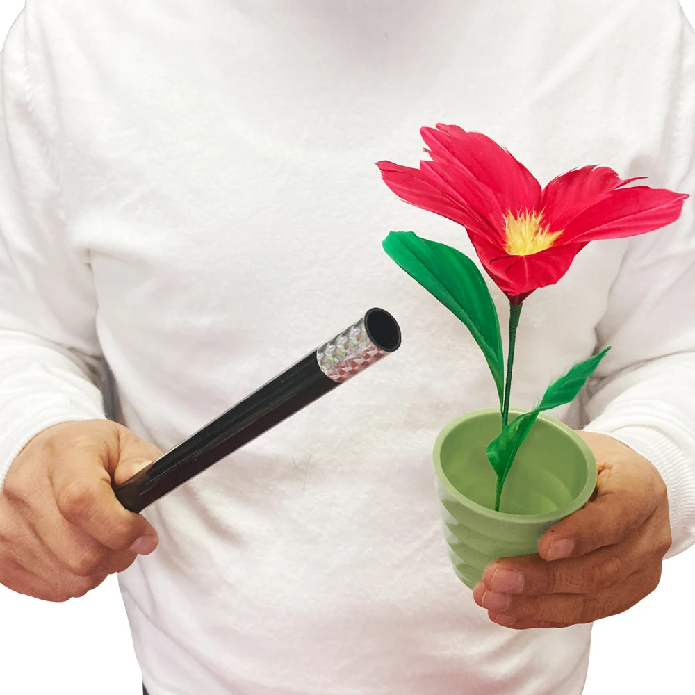 Luxury Magic Wand to Flower Transformation Tricks Instant Visual Impact Prop for Stage Close Up Performance Adults Kids Show