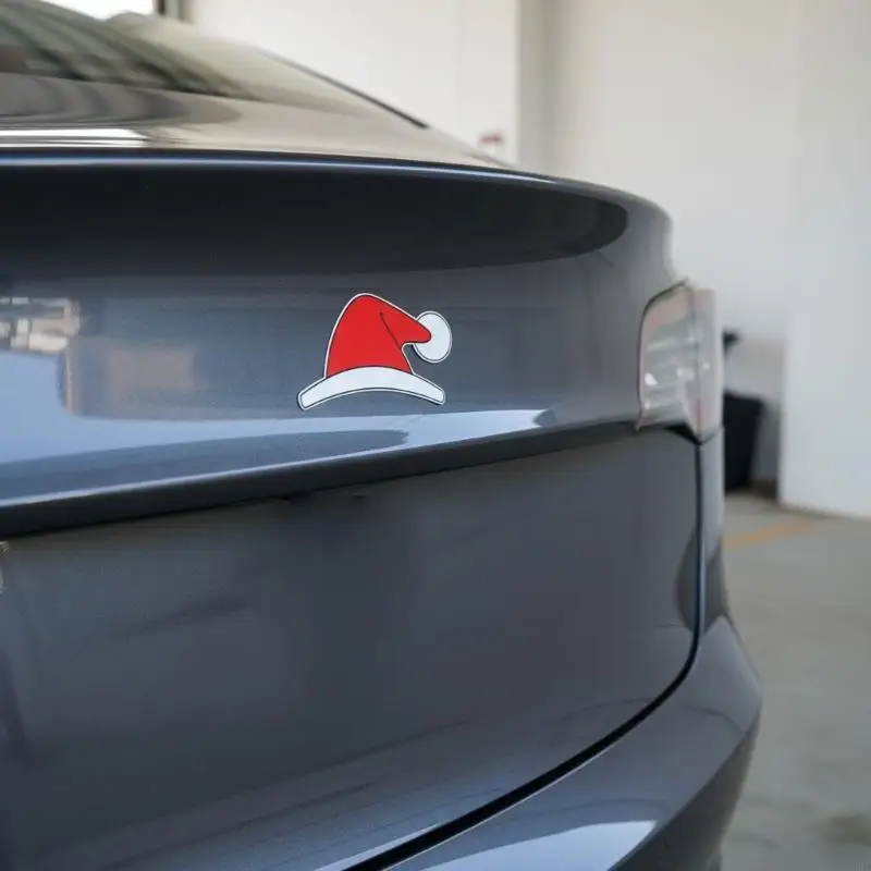 

2025 New Festive Creative Vehicle Front Decals Christmas Themed Sun Resistant Anti Fade Easy Application Holiday