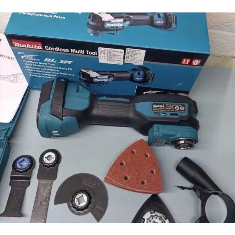 Imagem -02 - Brushless Cordless Trimmer Saw Starlock Compatível Oscilante Multifunções 12 Configurações de Ângulo Renovador Dtm52 Makita-dtm52z 18v