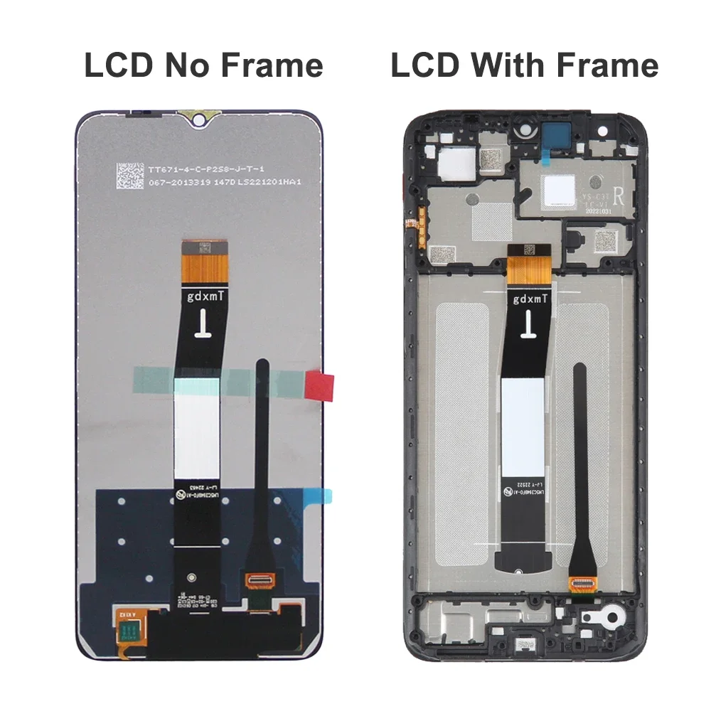 Für Xiaomi Redmi 12C 6.71 \'\'Für 22120RN86G 22120RN86I 22126RN91Y LCD Display Touchscreen Digitizer Montage Ersatz