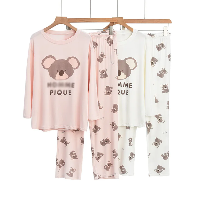

Pajama Pants Set Women's Clothing Homewear Spring New Modal Comfortable Casual Breathable Fashionable Loose Fit Large Size