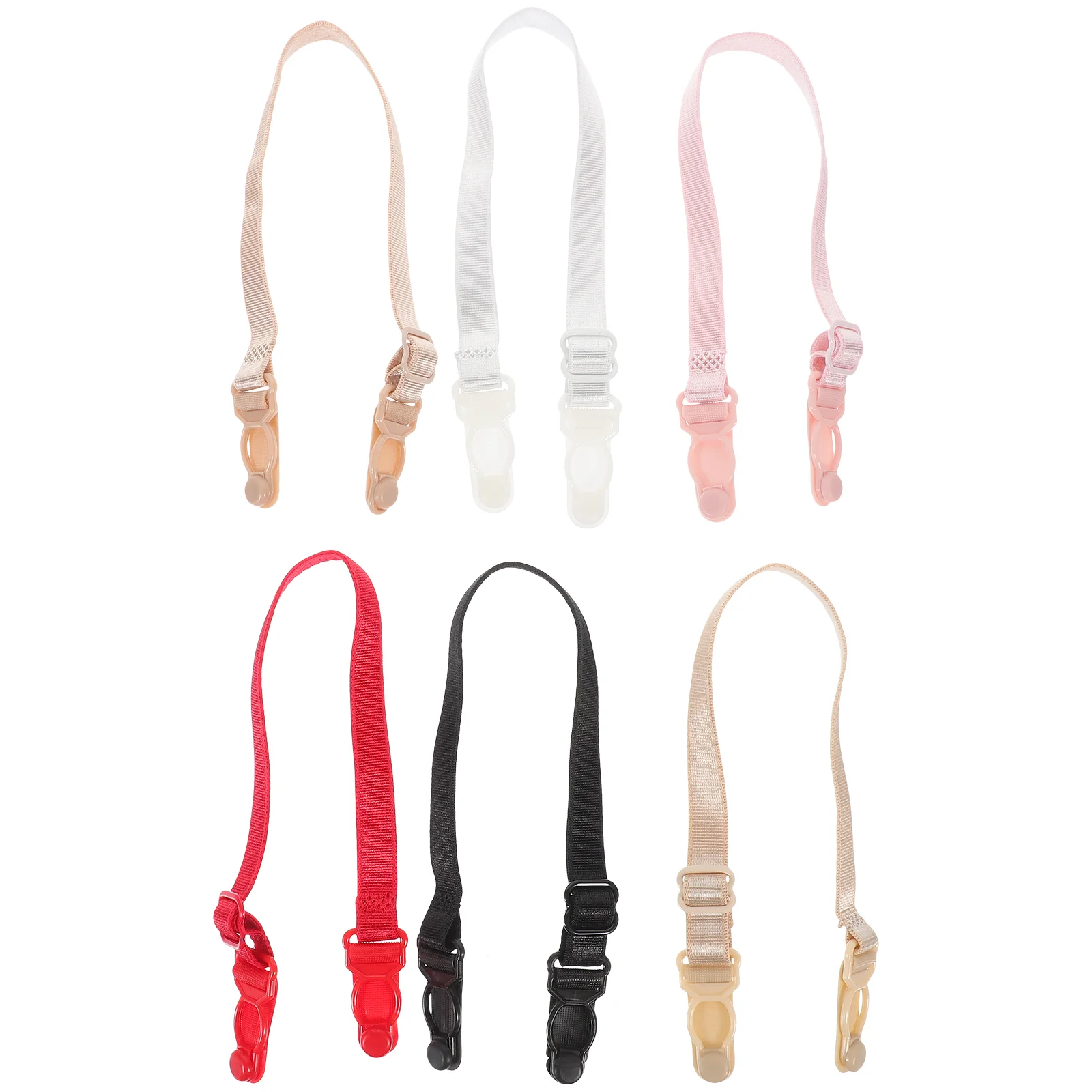 

6 Pcs/Set Non-slip Strap for Women Straps Anti-slip Buckle Bras Comfortable Miss