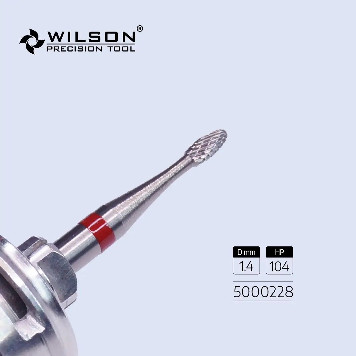 WilsonDental Burs 5000228-ISO 277 140 014 Tungsten Carbide Dental Burs for trimming Metal/Acrylic