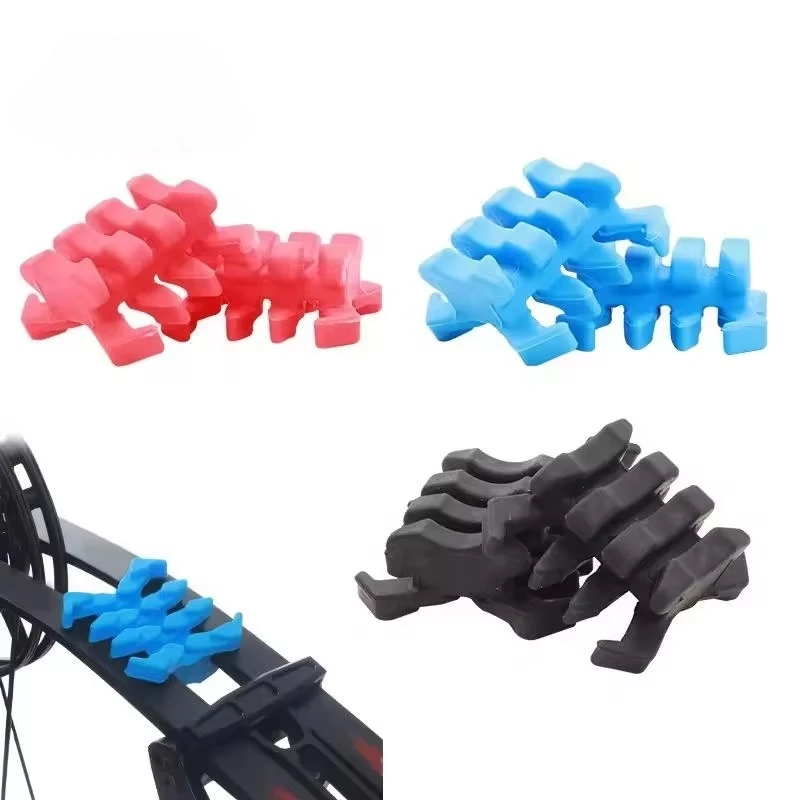 Archery Compound Bow Limb Stabilizer Crab Shape Rubber Shock Absorber Split Shock-Absorbing Hunting Training Accessories