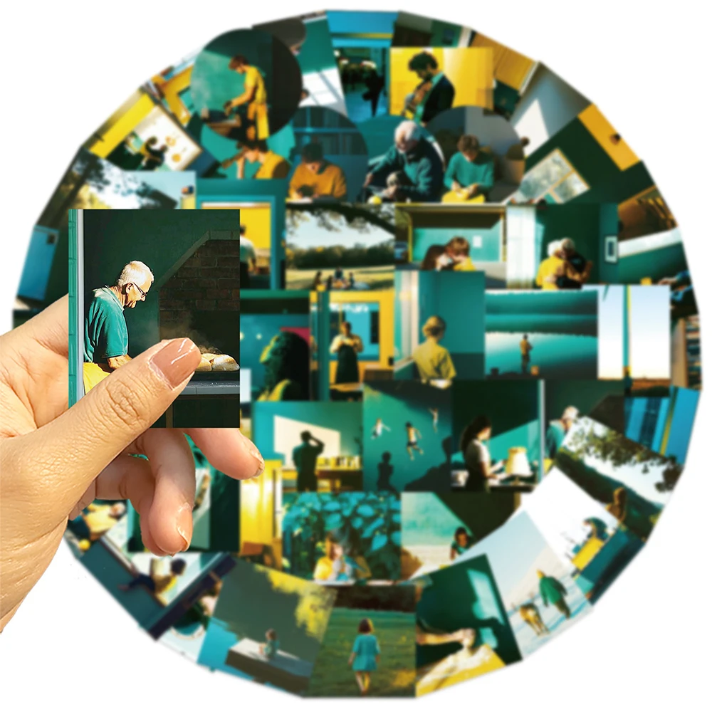 

10/30/50pcs Golden Time Documentary Portrait Graffiti Stickers Creative Art Sticker Decoration Skateboard Phone Suitcase Decals