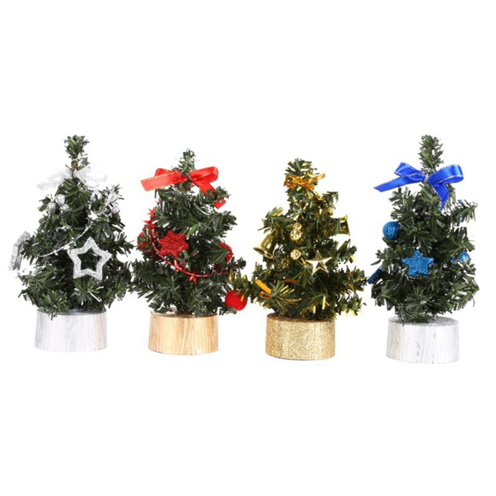 40/30/20/15CM Mini Christmas Trees Desktop Home Office Party Decorative Xmas Tree New Year Kids Friends Gifts Ornaments Navidad