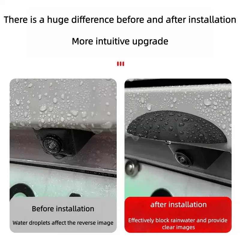 Fit for Zeekr 9X 2025 2026 Car Reverse Camera Wear-resistant Lossless Installation Rear Camera Rain Cover Car Protective Cover