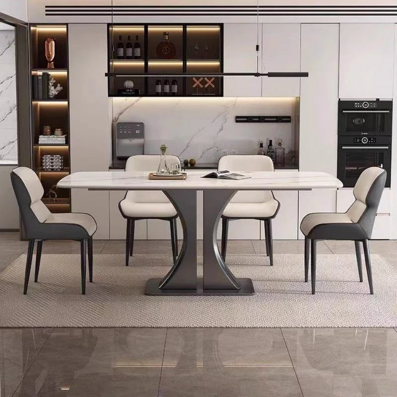 

Restaurant Luxury Dining Tables Sets Design Big Center Marble Home Dining Tables Kitchen Modern Mesas De Comedor Furniture