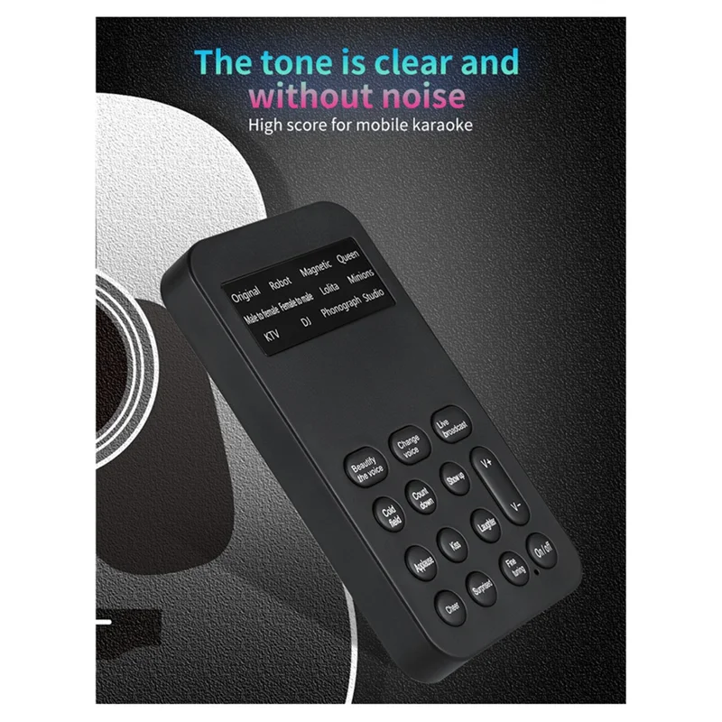 휴대용 음성 변조기 사운드 변조기 장치 전화 통화 게임 기계용 사운드 효과 8개-Y41A