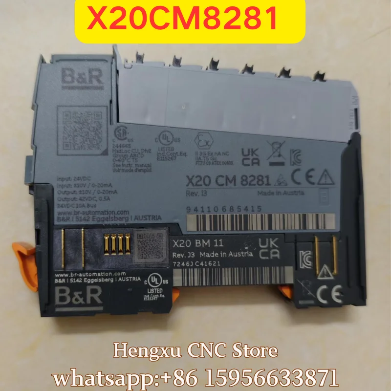 Second hand X20CM8281 PLC module, functional test normal
