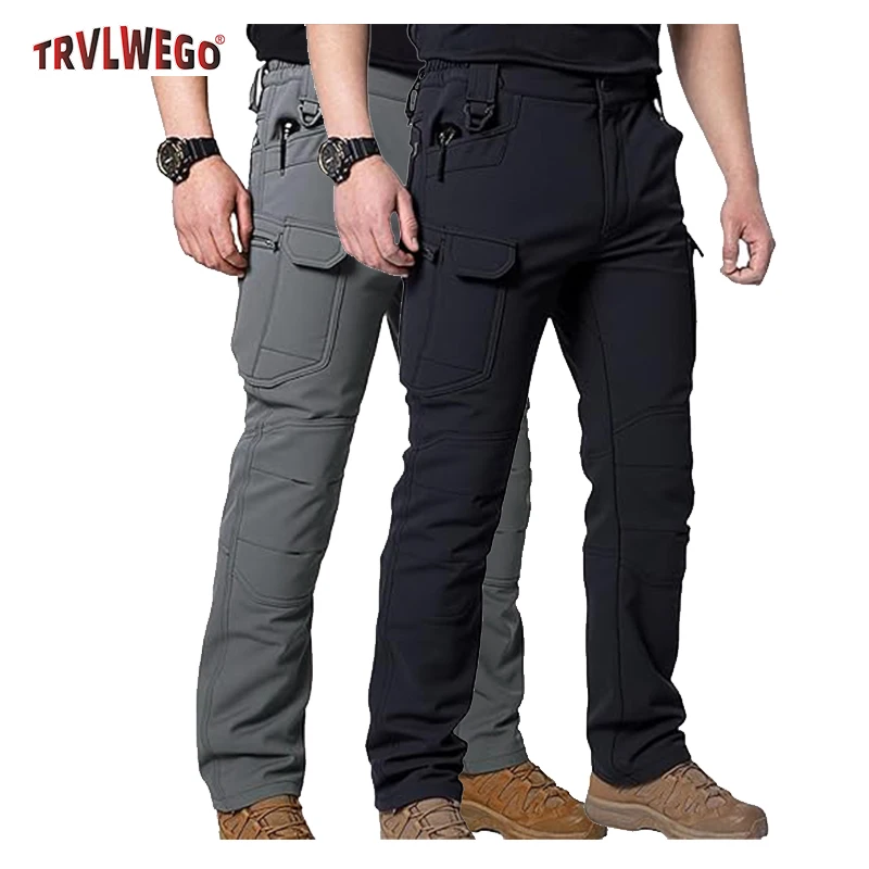 

Men's Winter Tactical Pants Multi Pocket Workwear Outdoor Combat Trousers Cargo Travel Sports Pants Hiking Camping Leisure