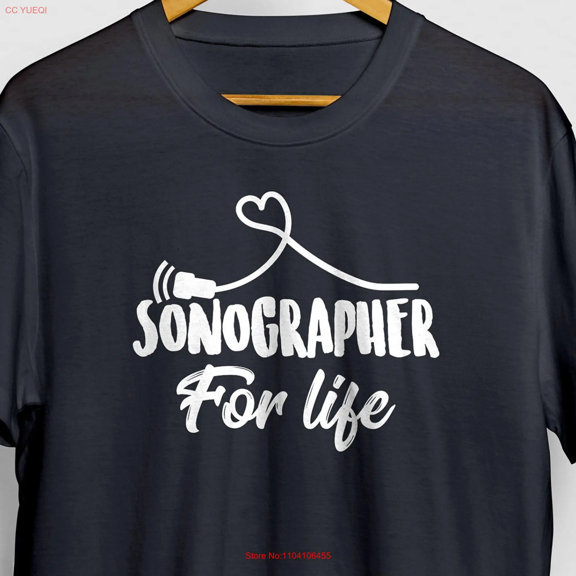 Sonographer T Shirt Sonography StudenT Ultrasound Tech gift for Graduation long or short sleeves