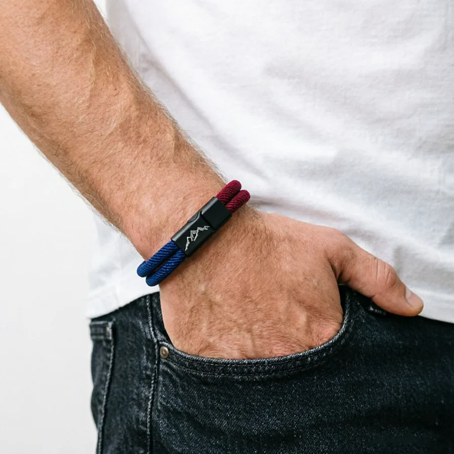 New Men Cord Bracelet Detachable Buckle Premium Selected Milan Thread Classic Contrast Color Wish Braslet Perfect Gift For Him