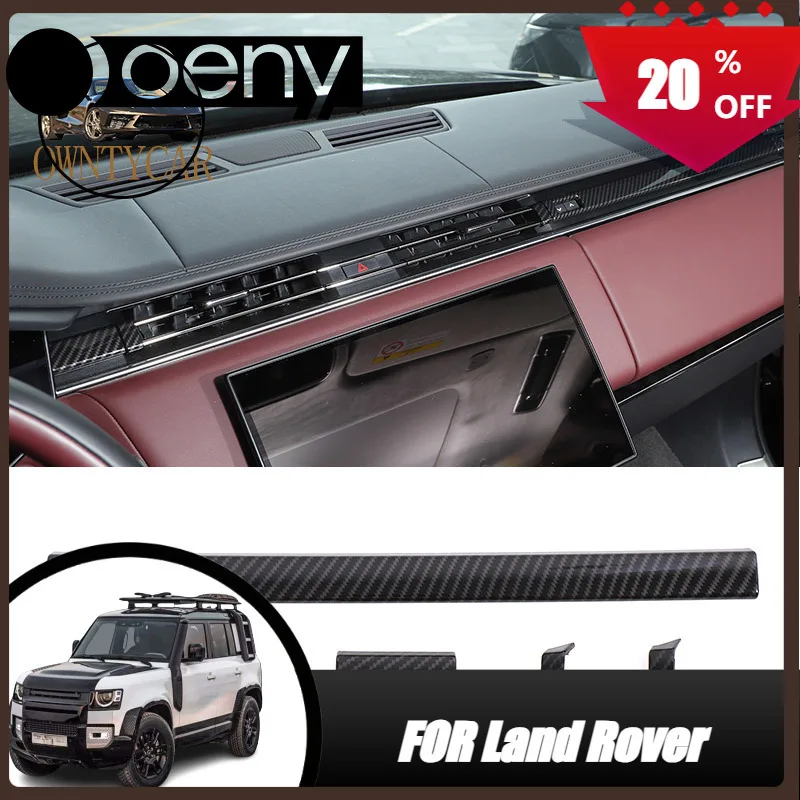

Fit For Land Rover Range Rover Sport Vogue L460 2023+ ABS Carbon Fiber Car Dashboard Air Outlet Side Decorative Strip Accessorie