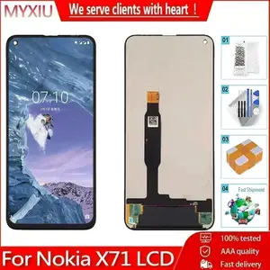 Bilashmart Original 6.39 Nokia X71 TA 1167 TA 1172 LCD Display Touch Screen Digitizer Assembly Replacement Parts Nokia X71 Lcd