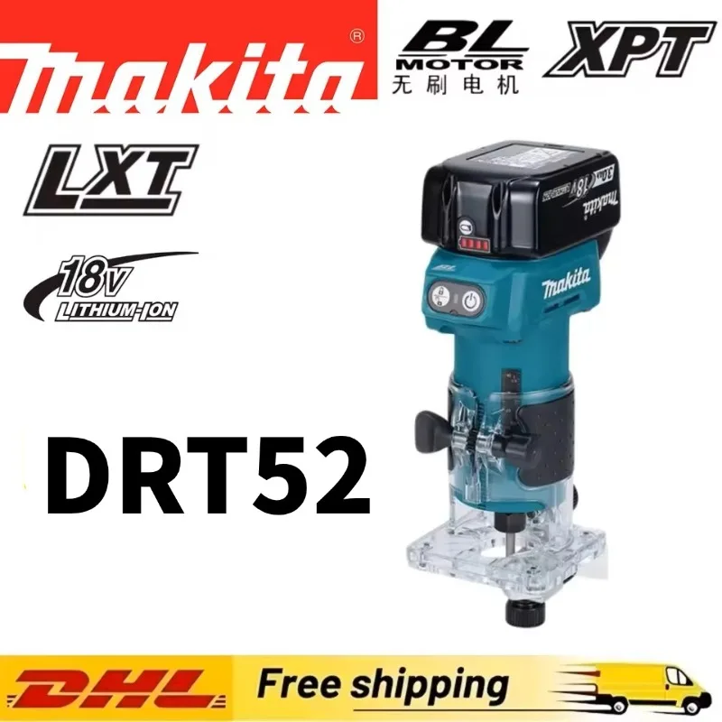 

18V multi-function electric woodworking milling and edge trimming machineNEW Makita DRT52 wireless woodworking edge trimmer