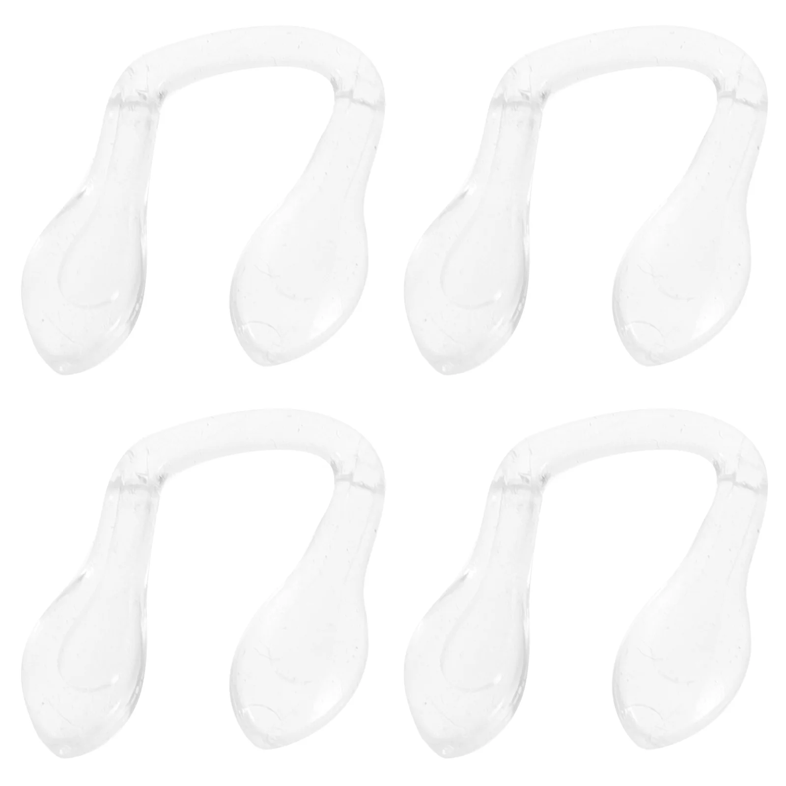 

4Pcs Universal Fit Silicone Nose Pads for Glasses Anti-Slip Replacement Nose Bridge for Eyewear