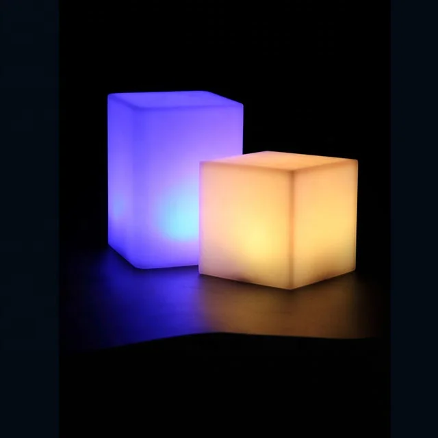 

Factory wholesale stock Christmas night 10 CM led mini cube for table lamp