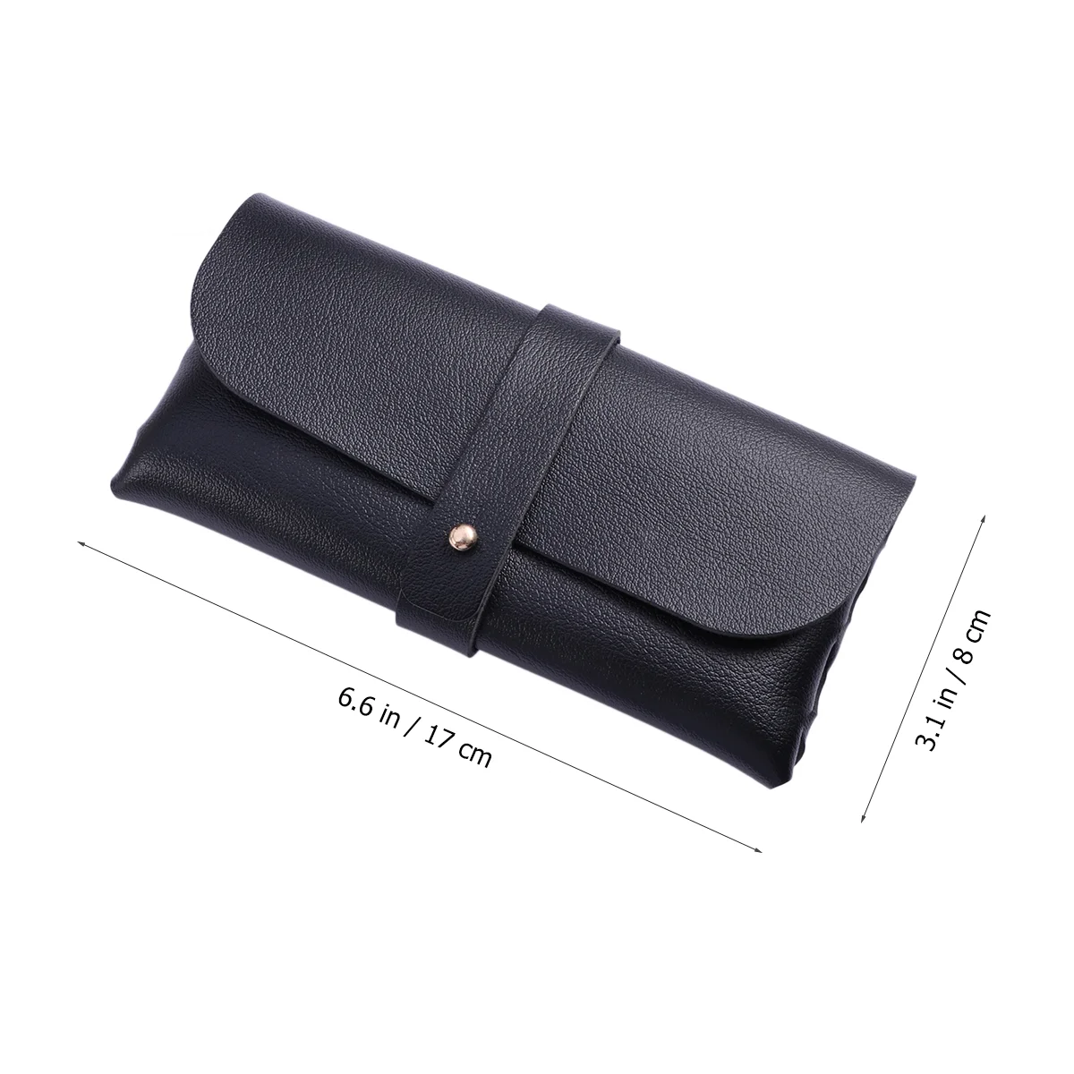 Fashion Glasses Case Buckle Clamshell PVC Glasses Case Handmade Cover Bag (Red) PVC glasses cover