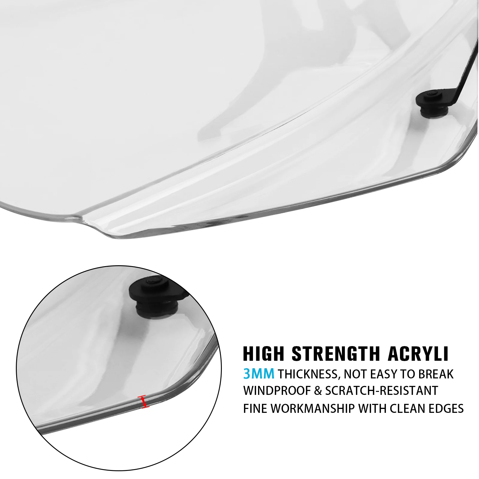 Motorcycle Touring Windscreen Windshield For Honda CB500 Hornet CB 500 2024 2025 Wind Deflector Visor Screen Bubble Double