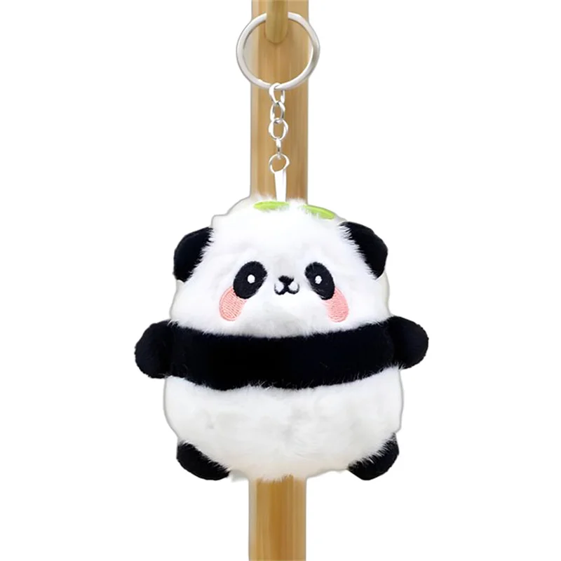 

Stuffed Panda Keychain Cute Panda Keychain Soft Touch Plush Key Ring Bag Pendant Interior Accessories For Purses Bags