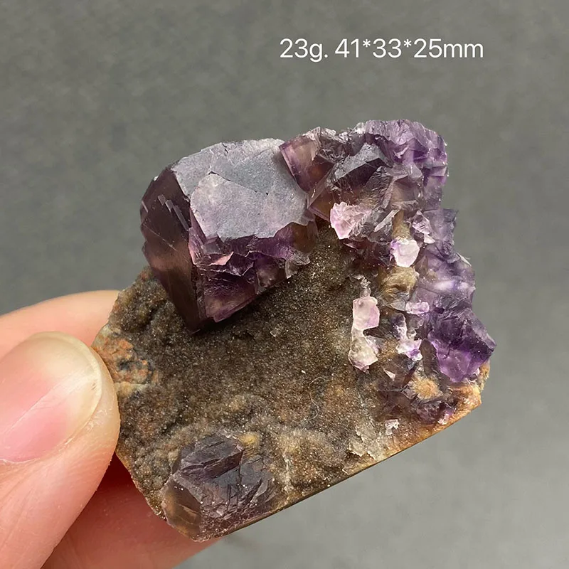 100% natural purple fluorite raw stone mineral specimen healing crystal gem collection