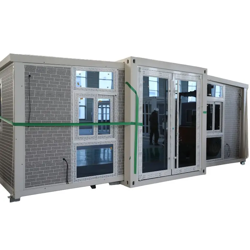 Export Double Wing Folding Container House Residential Expansion Prefabricated Container House Foldable Container House