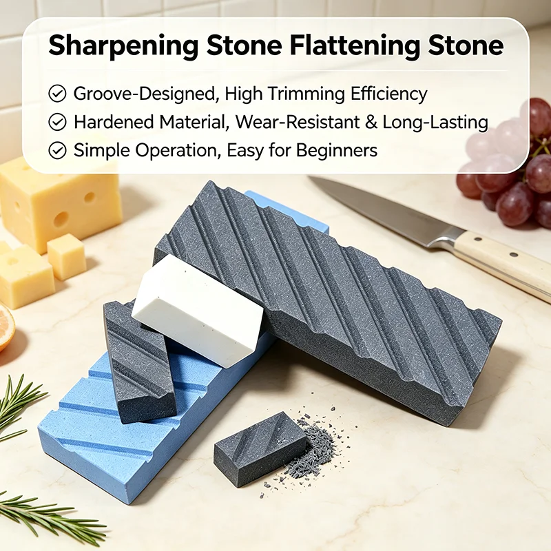 Premium 320 Grit Sharpening Correction Stone Horizontal Stripes Water Whetstone Repair for Home Bar Kitchen Knife Accessories