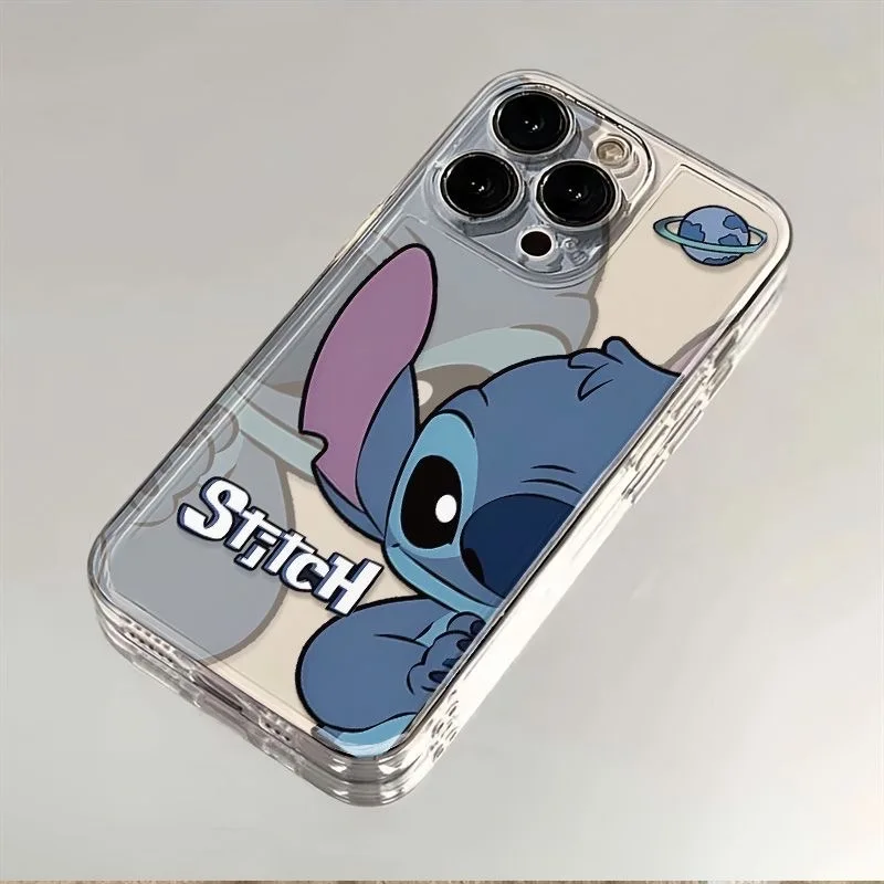 NEW Stitch Shy Cute Phone Case for VIVO Y28 V30e Y75 Y03 Y36 Y100 Y17s Y76 Y22s Y16 Y50 Y21 Y20 V29 V23e V21e 5G Transparent