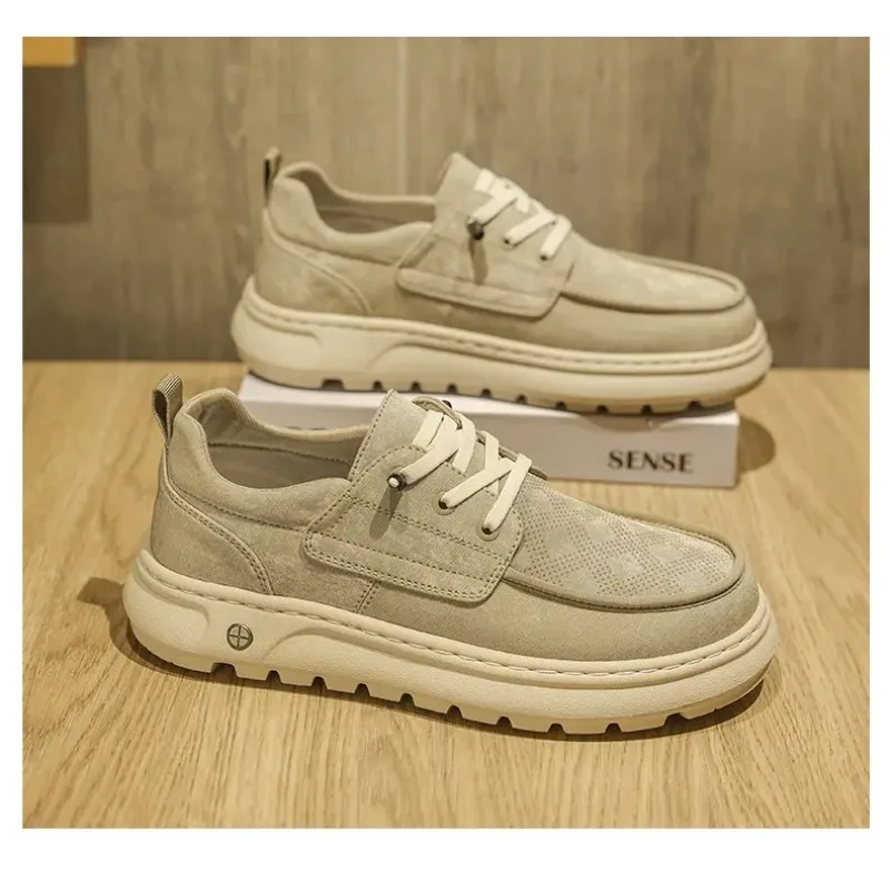 

Новые мужские повседневные кроссовки в британском стиле 2026 года: дышащие, перфорированные, на мягкой подошве, для повседневной носки и офиса