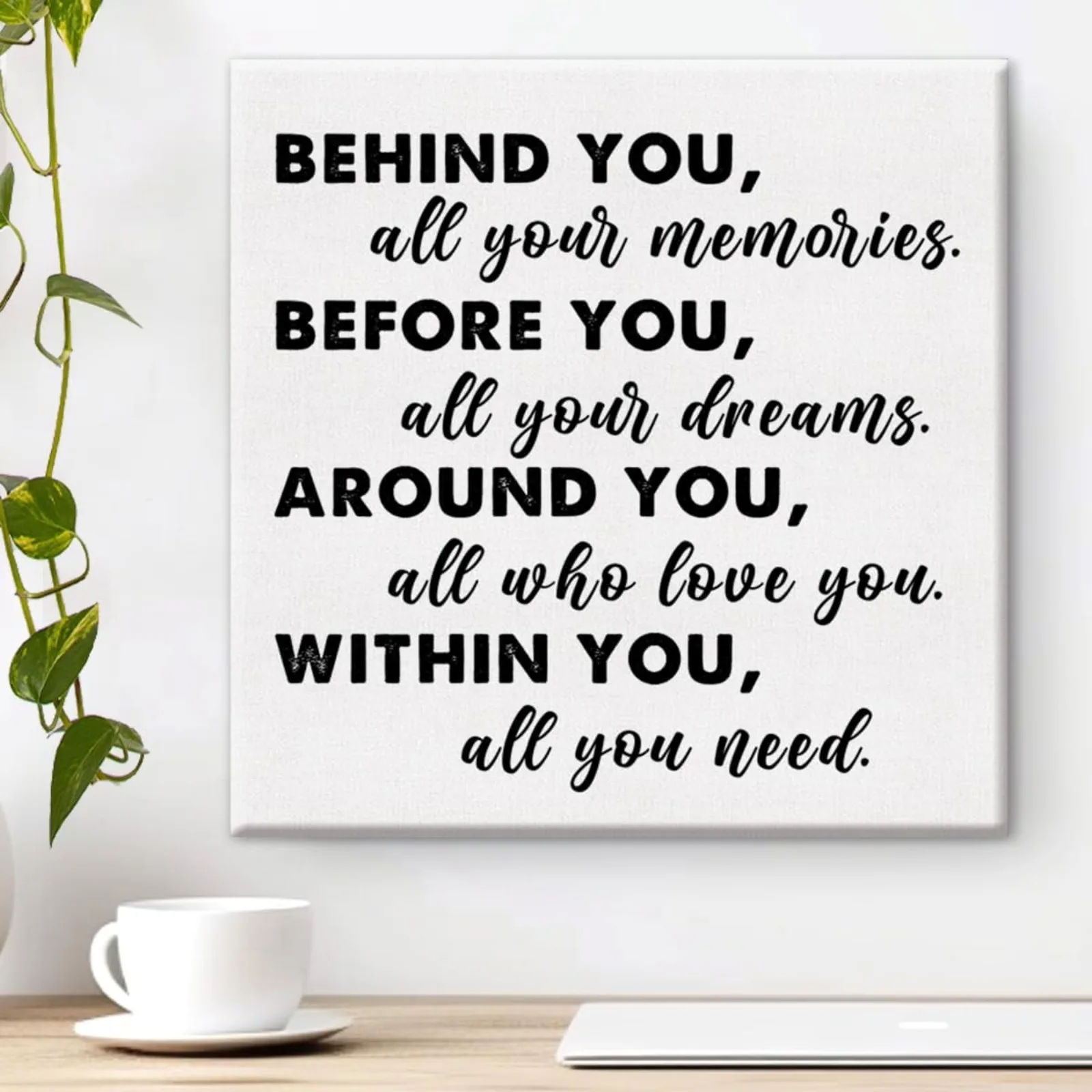 Graduation Keepsake Custom Photo Text Thickened Frameless Canvas Wall Decor