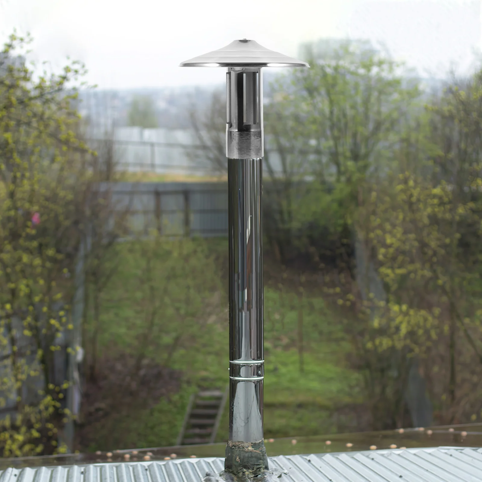 Bouchons clignotants de cheminée, accessoires de couverture de pluie, protection contre le vent et l'air, évent en acier inoxydable