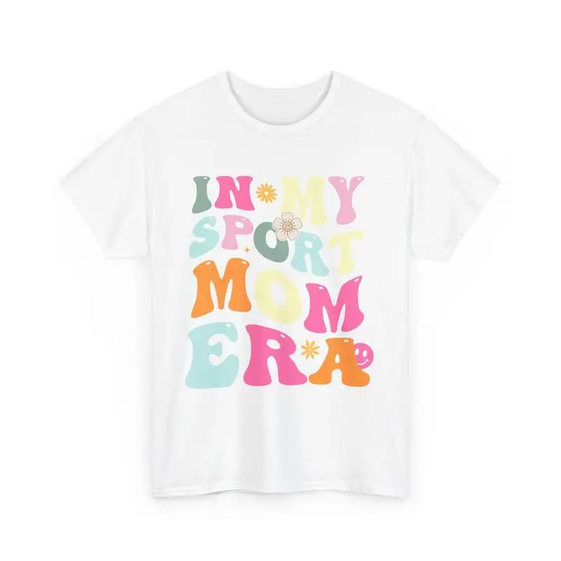 

In My Sport Mom Era T Shirt Colorful Groovy Mother gift