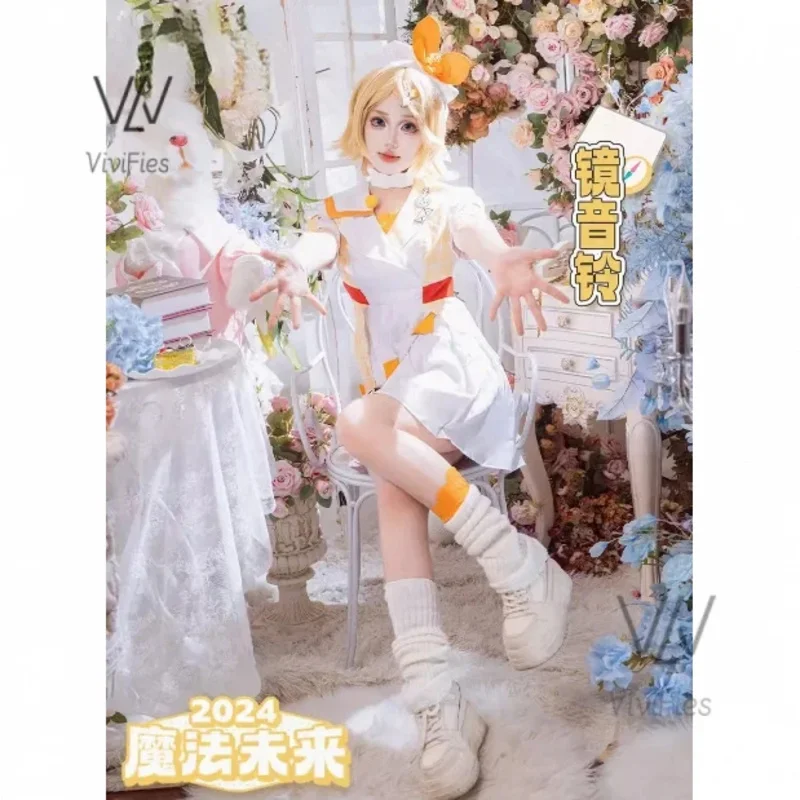 Anime Kagamine Rin Len Cosplay Costumes Halloween Costume Kcagamine Brother Sister Lolita Uniform Role Clothing Party Uniform