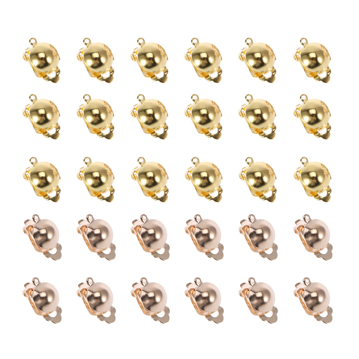 

40 Pcs Ear Clips Earring Backs Gold Delicate Accessories for DIY Jewelry Making Supplies Craft Beautiful Earrings Home Dorm