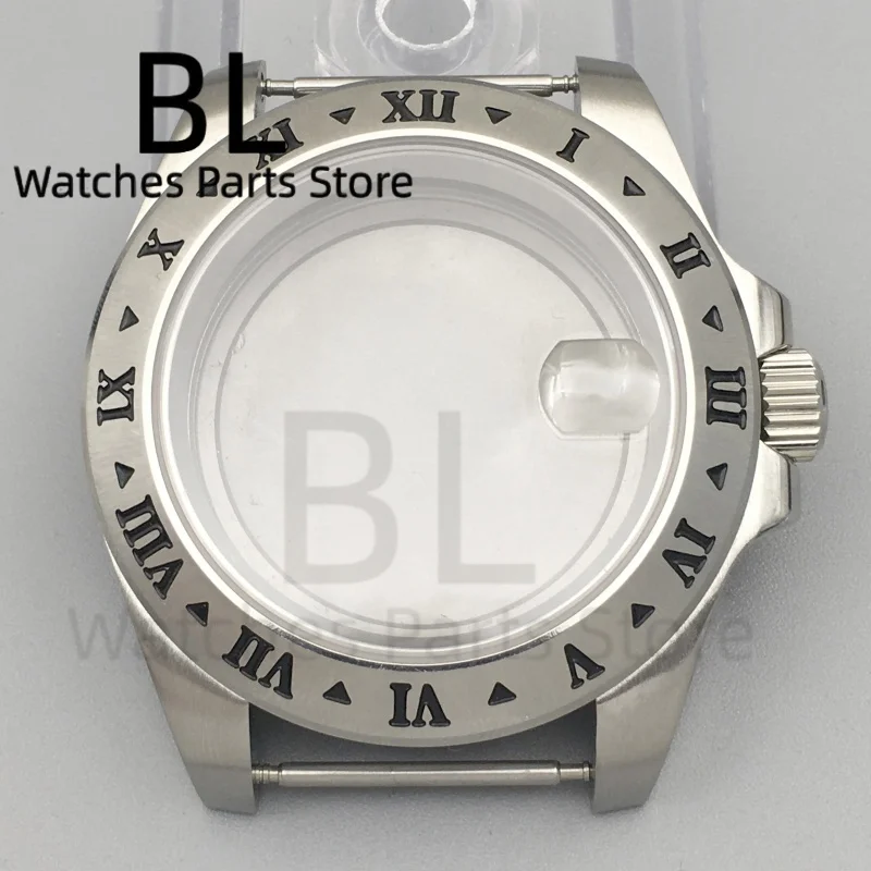 

BLIGER 40.5mm Exp2 Watch Case Roman Number Fixed bezel Sapphire Glass fit NH34NH35 NH36 ETA2824 PT5000 Miyota 2813 3804 movement